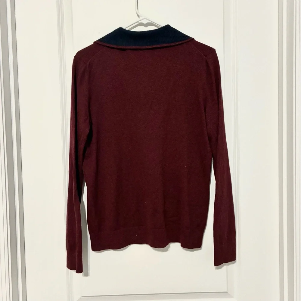Banana Republic Burgundy Sweater Silk Blend Cashmere Blend Men’s Medium